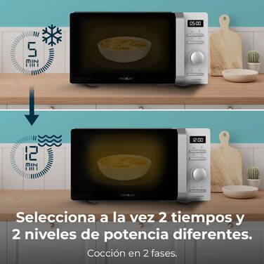 Мікрохвильова піч 700 Вт, 19 л біла Proclean 5010 Inverter Cecotec