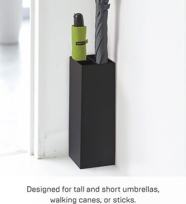 Підставка для парасольки Yamazaki 6719 SMART, чорна, сталь/поліпропілен, мінімалістичний дизайн