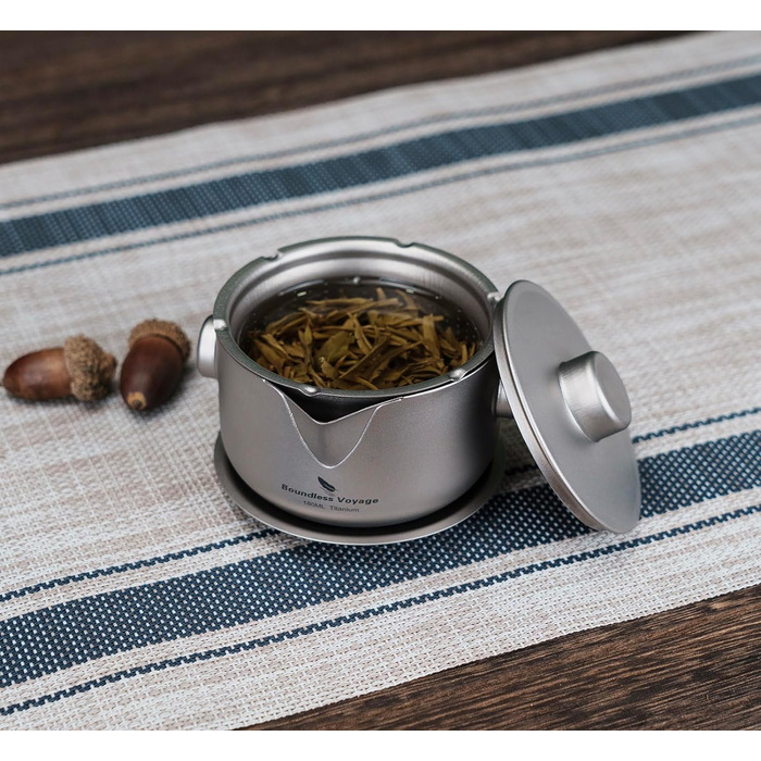 Титанова двошарова чайниця з фільтрувальною кришкою Boundless Voyage