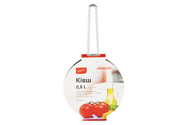 ARDESTO Gemini Bari Ведро, стеклянная крышка, 0,8 л, нержавеющая сталь