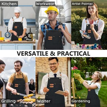 Фартух кухонний чорний FunChaos