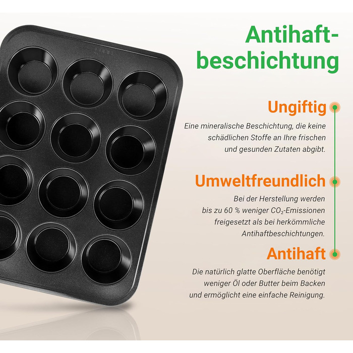 Набір листів для випікання із 6 предметів з антипригарним покриттям NutriChef