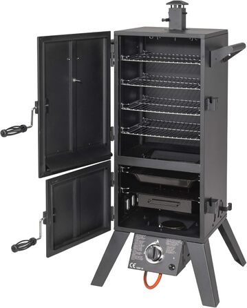 Коптильня з заліза чорний 64 x 50 x 128 см Portland XL El Fuego
