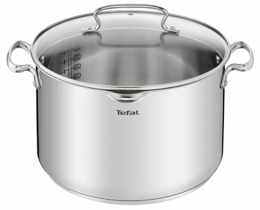Tefal Набор посуды Duetto Plus, 10 предметов, нержавеющая сталь, стекло