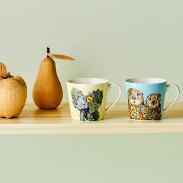 Кухоль Maxwell & Williams WILD PLANET MARINI FERLAZZO Sea Otters, порцеляна, 370 мл