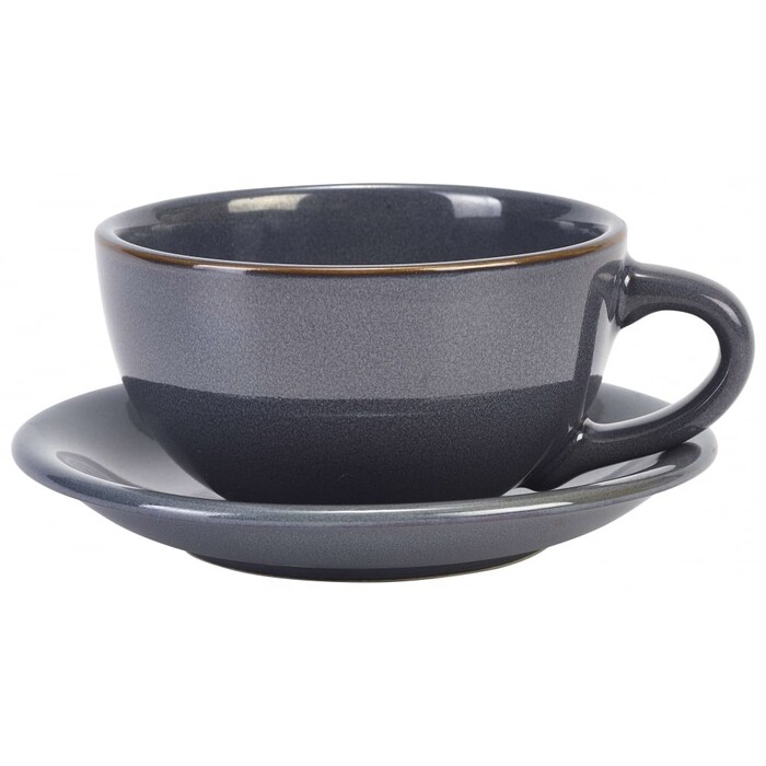 Блюдце голубое 15 см, Terra Stoneware Rustic, GenWare