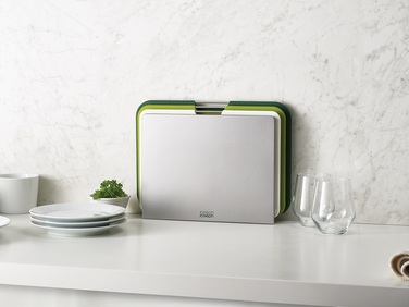 Дошка обробна, набір 3 предмета зелений Nest Large Joseph Joseph