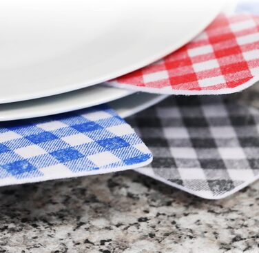 Набор из 9 фетровых подставок под горячее 38 см, синий/красный/черный Com-Four