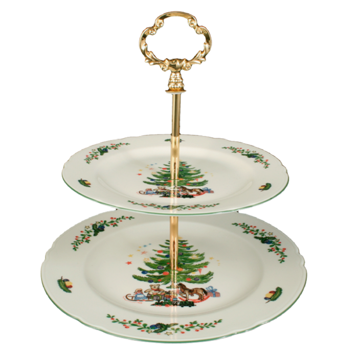 Етажерка 2-х ярусна Weihnachten Marie-Luise Seltmann