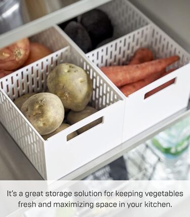 Штабелируемая овощная корзина для овощей, пластиковая, (один размер, белая)