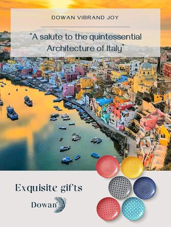 Столовая тарелка керамическая, набор обеденных тарелок 6 шт., набор разноцветных тарелок большой, фарфоровая паста салат набор тарелок, десертная тарелка, круглые сервировочные миски прочный для ужина Рождество (21,6 см), 26,7