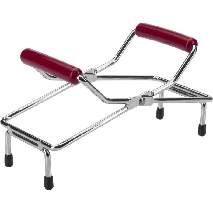 Набір Westmark, 2 шт. 1 відкривач гвинтової кришки 1 підйомник скла, високоякісний пластик/сталь, Vacumex, сріблястий/червоний, 105322E6 Установчий гвинтовий відкривач кришки підйомник скла