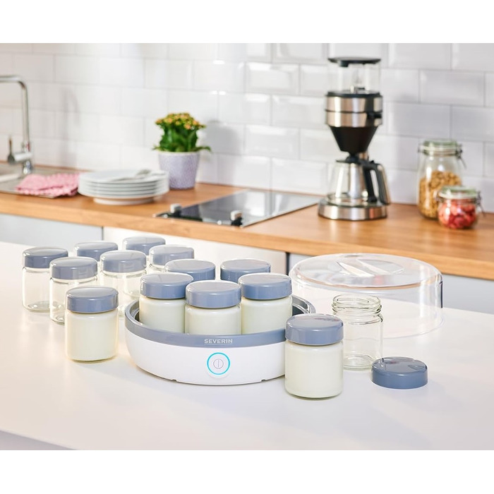 Йогуртниця на 7 порційних баночок по 150 мл, з додатковими баночками JG 3520 Severin