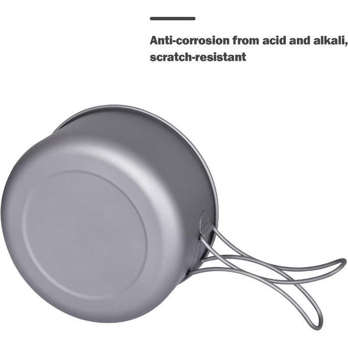 Набір каструль зі складною ручкою 1000 мл. 500 мл. iBasingo