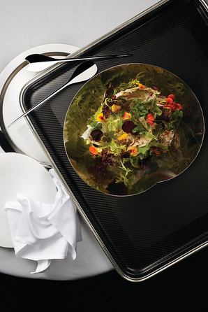 Салатниця 23,5х6х21 см металік Human Collection Alessi