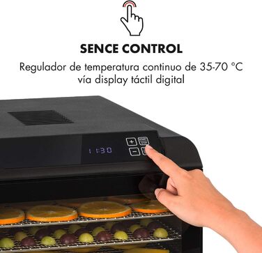 Дегідратор на 6 полок, 500 Вт, чорний Arizona Jerky Klarstein