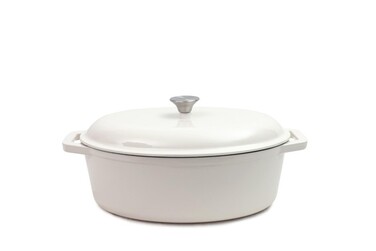 Каструля чавунна овальна 36x26,5 см Tierra кремова 830614 NOIS