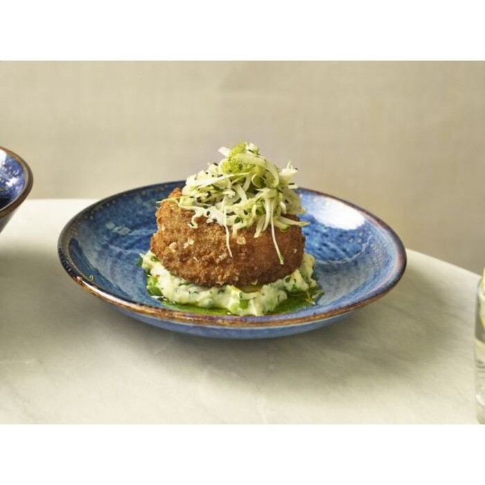 Тарілка глибока 25 xh 4 см, Terra Porcelain Aqua Blue, GenWare