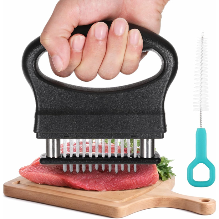 Пресс для мяса из нержавеющей стали с 48 лезвиями черный sdhiiolp