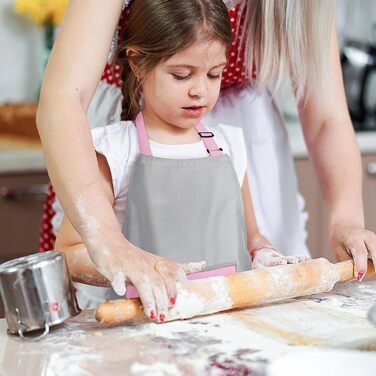 Фартух кухонний для дітей 46 х 60 см рожевий Viedouce