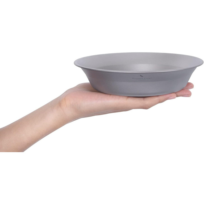 Титановая тарелка Чаша Кемпинг Набор посуды Легкая кухонная утварь на открытом воздухе Портативный дорожный поднос для пикника Тарелка Чашка Прочные столовые приборы с сумкой для переноски (Ti1112T Bowl)