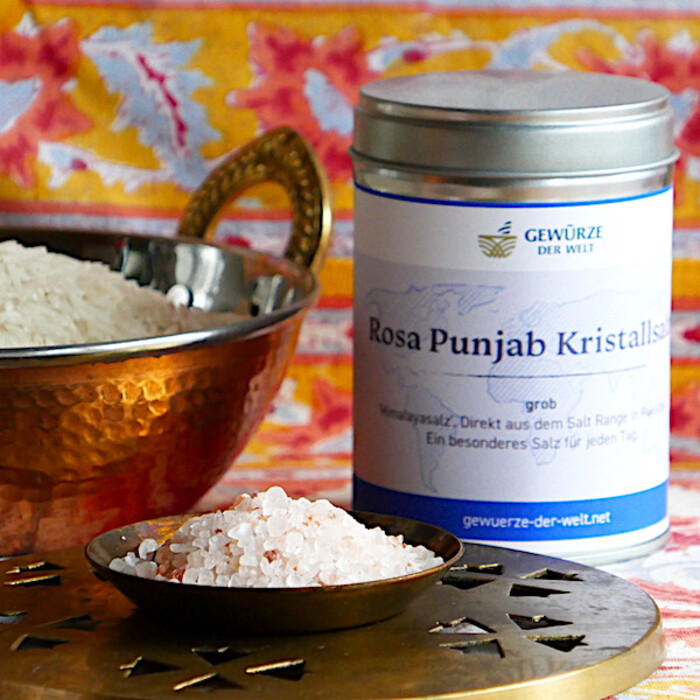 Соль грубого помола 150 грамм Rosa Punjab Kristallsalz Gewuerze der Welt