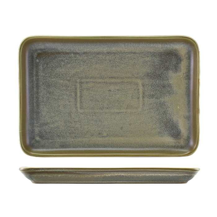 Блюдо прямоугольное 30х20 см, Terra Porcelain Matt Grey, GenWare
