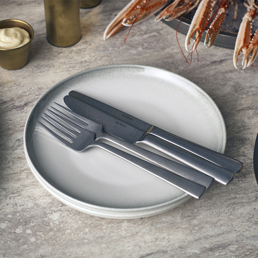 Тарілка 21.5 см, сіра, Sereno Cirrus, GenWare