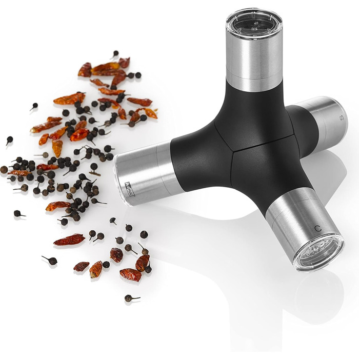 Млин для солі, перцю та спецій 4в1 магнітний Giant AdHoc