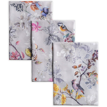 Набір із 3 багатоцільових кухонних рушників Maison d&39 Hermine Rural Christmas, 100 бавовна Барні рушники День подяки/Різдво (50 см x 70 см) (Рівнодення сірий)