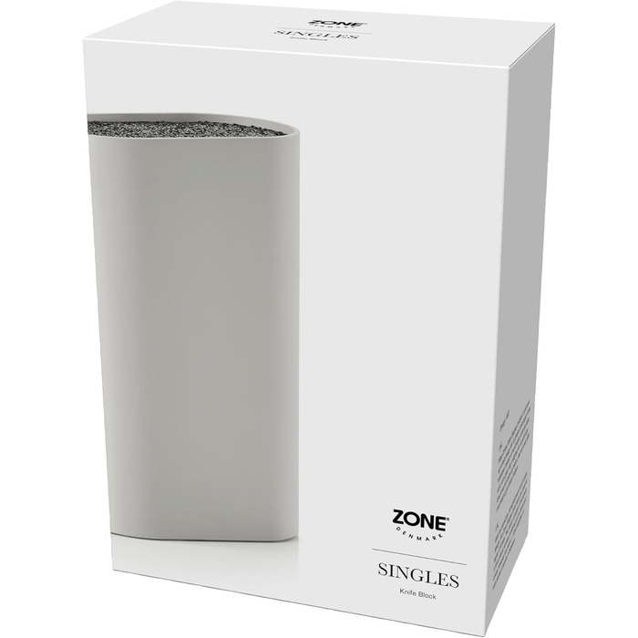 Одинарний блок ножів без ножа,  17 x 9 см, висота 24 см, чорний (теплий сірий) Zone Denmark