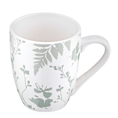 ARDESTO Чашка Capri, 320мл, порцеляна, біло-зелений