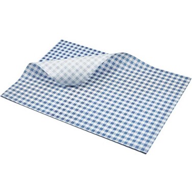 Жиронепроницаемая бумага 35х25 см, синяя клетка, 1 упаковка (1000 листов), GenWare