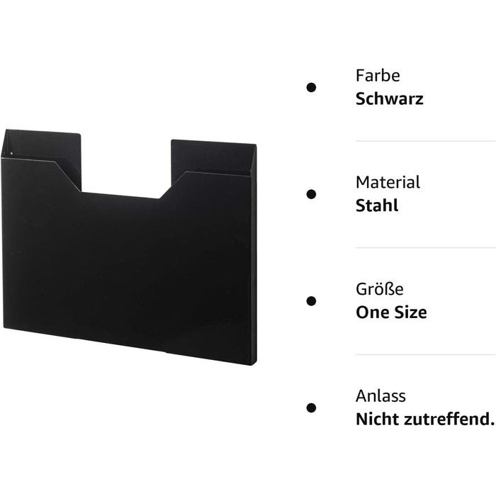 Настільний килимок Yamazaki Tower для зберігання L, (один розмір, чорний)