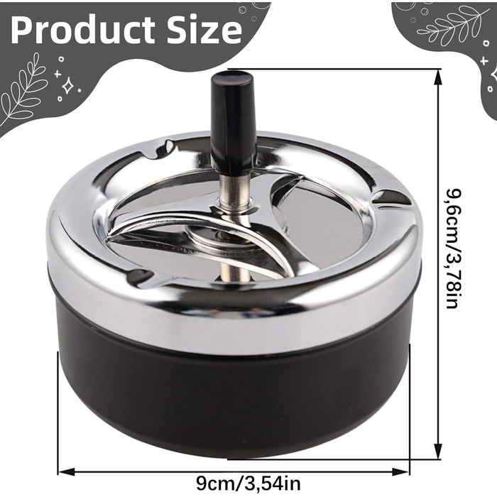 Обертова попільничка для сигарет Liekadijiae