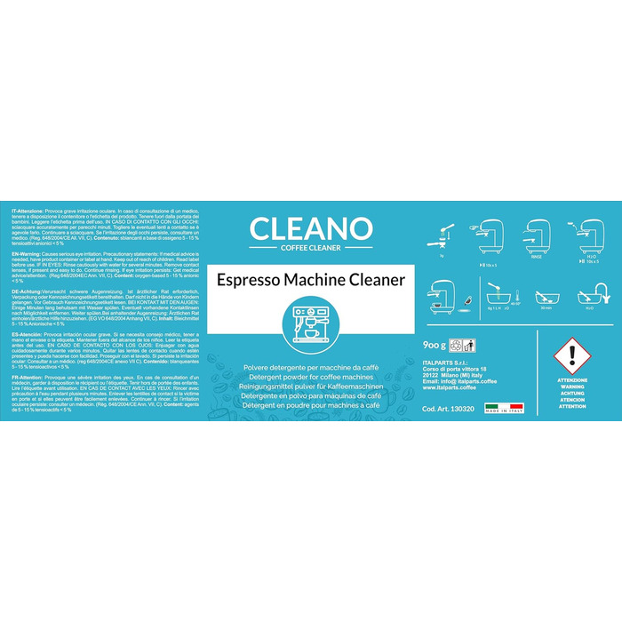 Засіб для чищення еспресо-машин 900 г CLEANO
