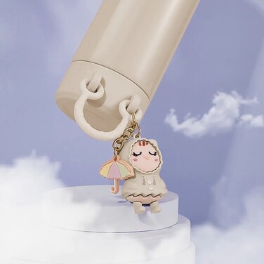 Термос Fissman 380 мл колір бежевий нержавіюча сталь (9861)