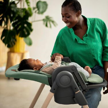 Дитячий стільчик для годування від 0 до 14 чорно-сірий Minla Maxi-Cosi