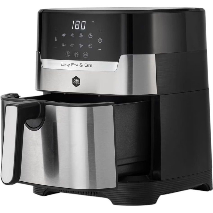 Tefal Мультипіч OBH Nordica EasyFry&Grill, 1550Вт, чаша-4.2л, сенсорне керув., від 40°C до 200°C, пластик, чорно-сірий