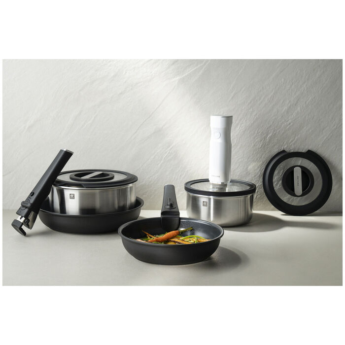 Сковорода 20 см без ручки із антипригарним покриттям, чорна Unlock Zwilling