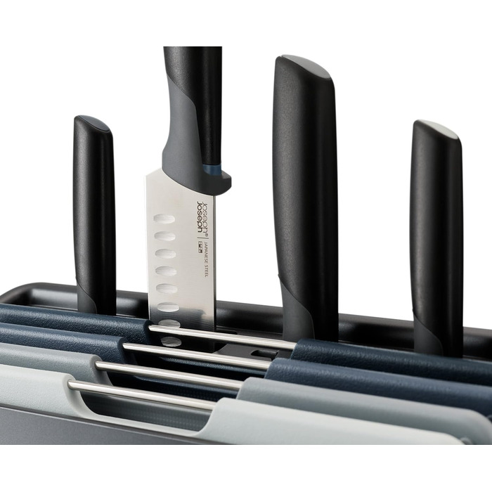 Набір обробних дощок та ножів, 8 предметів в корпусі, сірий Folio Plus Joseph Joseph