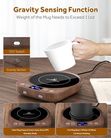 Підігрівач для чашок 35 Вт, коричневий MQFORU