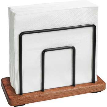 Тримач для серветок з металу та дерева Hosmore