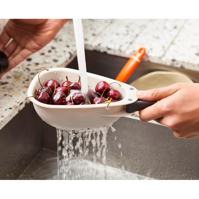 Друшляк зі складними ручками, маленький Droplet Joseph Joseph