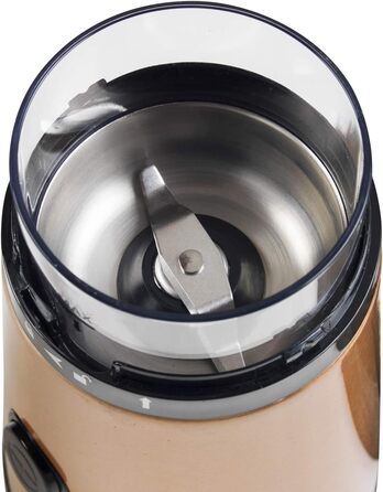 Електрична кавомолка з ударним ножем із нержавіючої сталі, 50 г 150 Вт Bestron