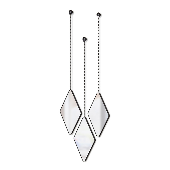 Дзеркала декоративні 17,7х27х1,6 см чорні Dima Umbra