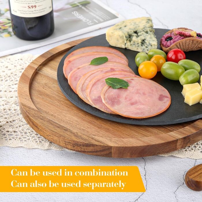 Сервірувальна тарілка з акацієвого дерева 30 см HALE OTEIR