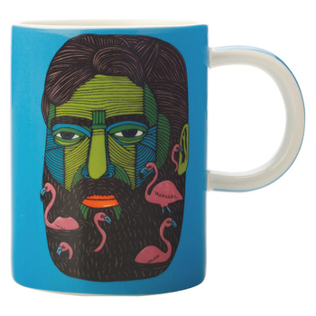 Кружка для чая Maxwell Williams Flamingo Man MULGA, фарфор, 12 х 8,5 х 11 см, 450 мл