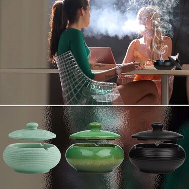 Попільничка з кришкою чорна Nuts OT nuts