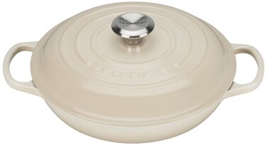 Сковорода-жаровня чавунна 26 см, бежевий Le Creuset